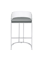 Coaster Thermosolis Acrylic Back Bar Stools Grey and Chrome (Set of 2) Model 183406
